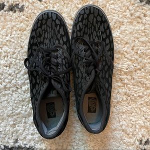 Vans Black & Grey Leopard Print